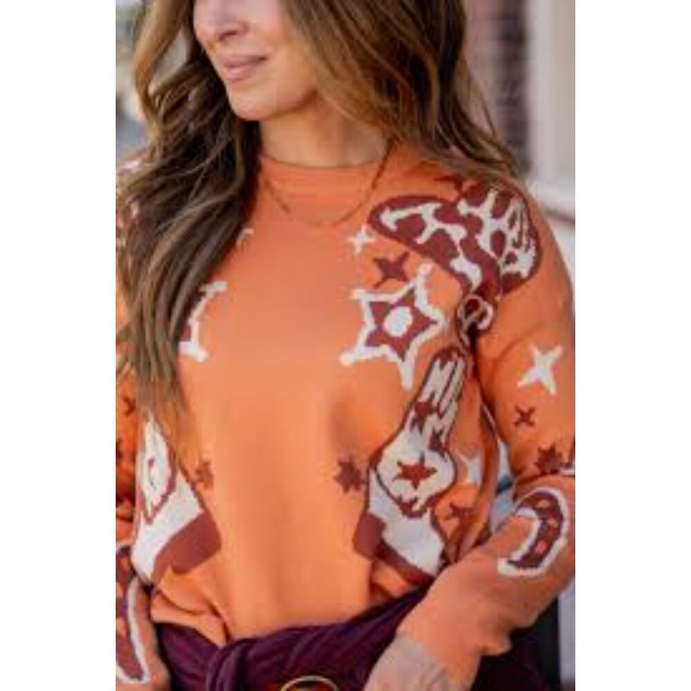 Staccato Rodeo Vibes Sweater Sz L